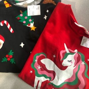 Girls holiday shirts